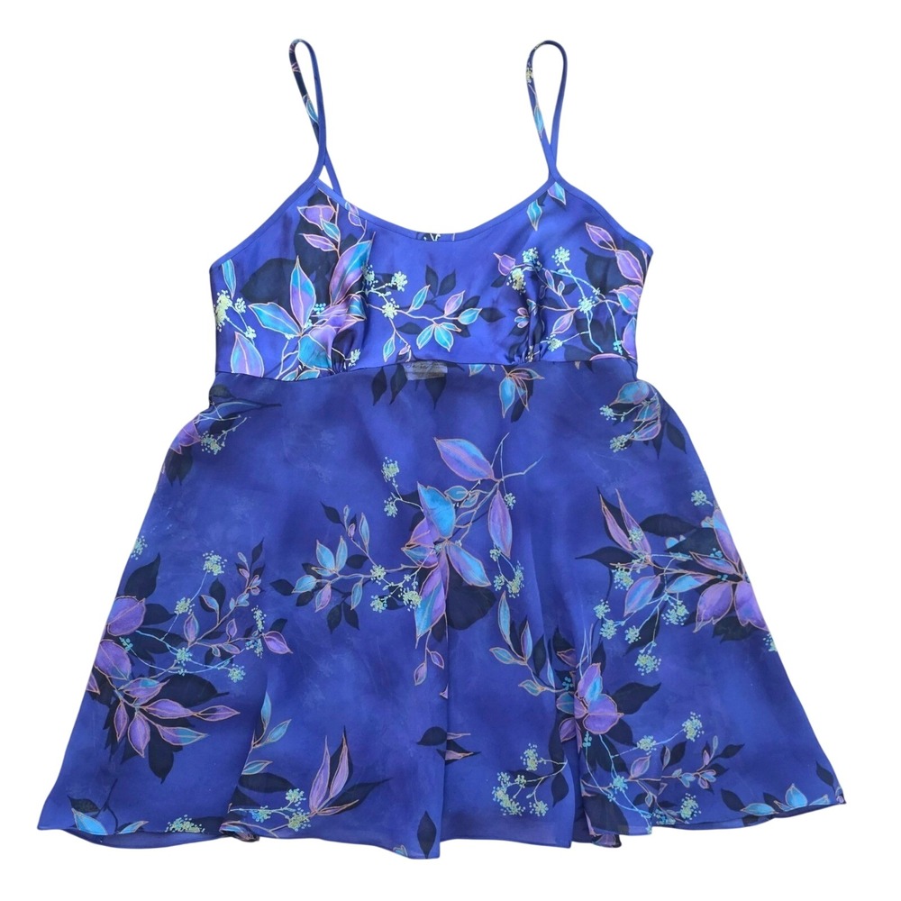Vintage Secret Treasures Blue Fairy Babydoll Slip Dress. Size Medium 3